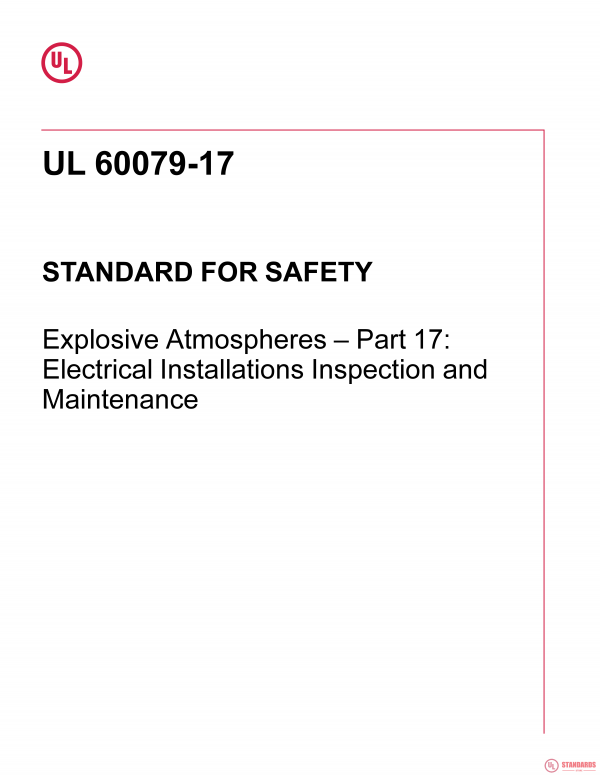 UL 60079-17 PDF UL 60079-17 PDF